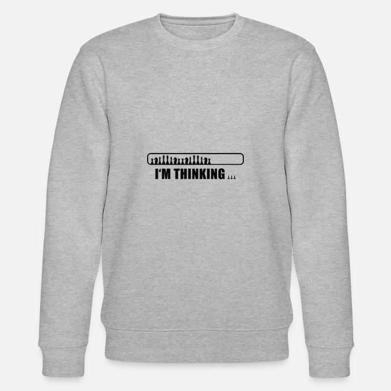 Échecs - Je pense - Sweat bio CHANGER Stanley/Stella Unisexe - gris chiné