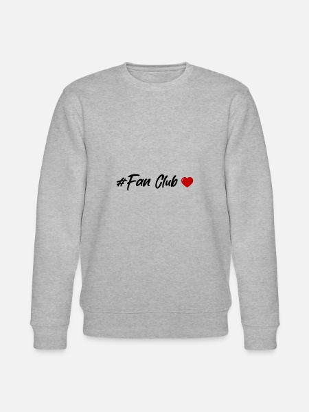Fan Club Heart - Stanley/Stella CHANGER Unisex Organic Sweatshirt - heather grey