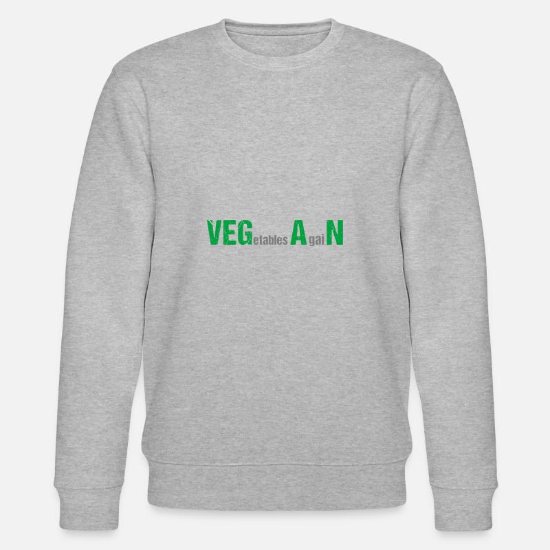 VEGetables AgaiN - Vegan - Stanley/Stella Unisex Bio-Sweatshirt CHANGER  - Grau meliert