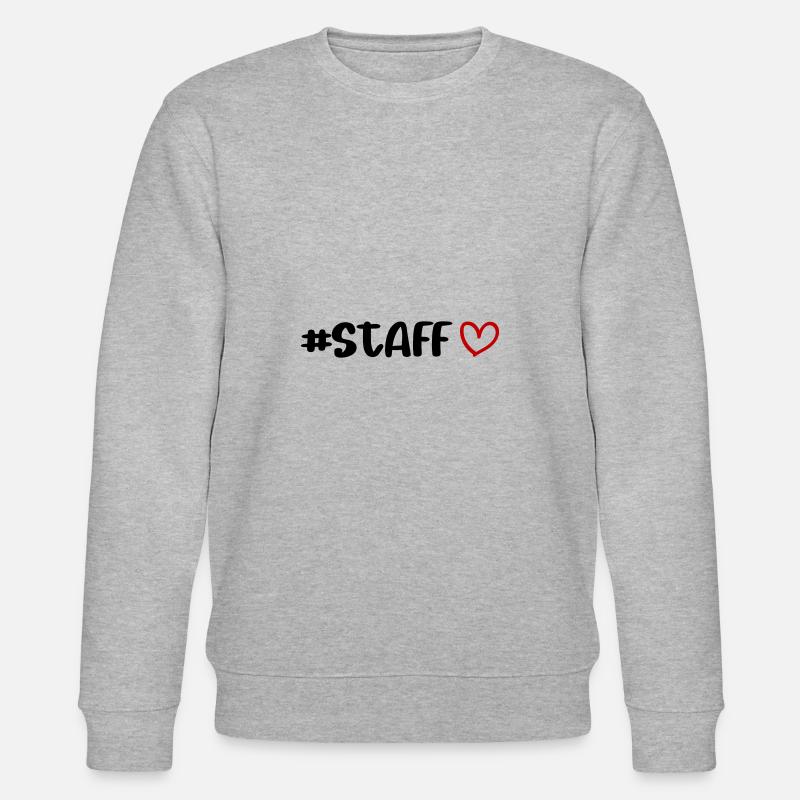Staff Herz - Stanley/Stella Unisex Bio-Sweatshirt CHANGER  - Grau meliert