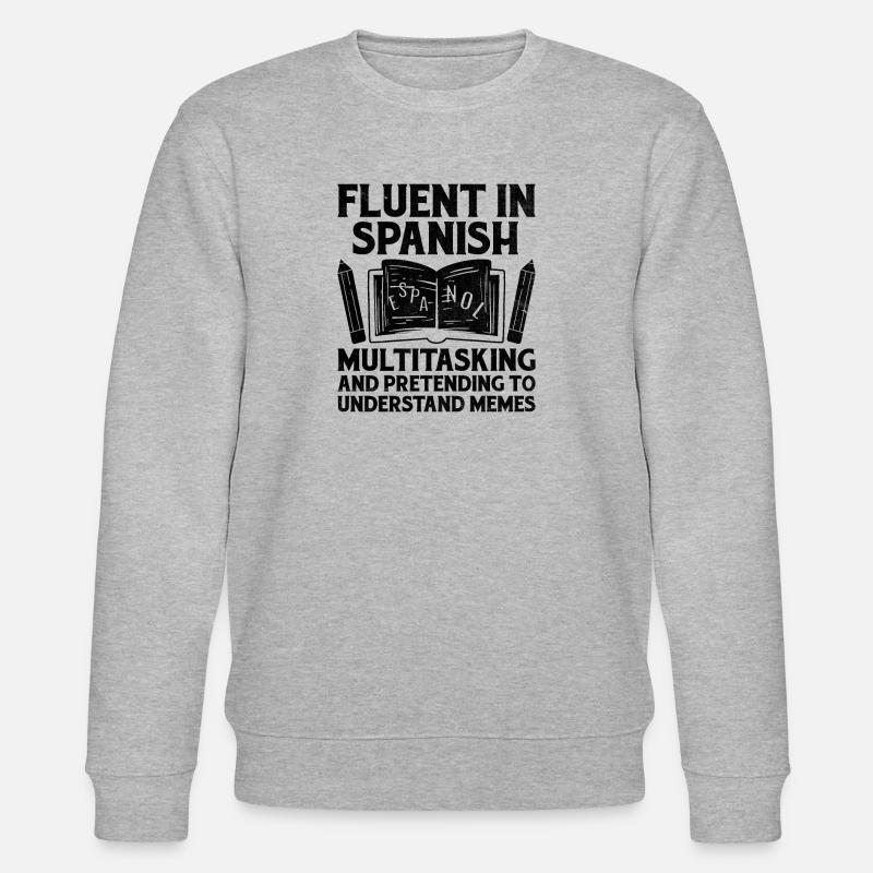 Fremdsprachenlehrer Schule Sprachlehrer - Stanley/Stella Unisex Bio-Sweatshirt CHANGER  - Grau meliert