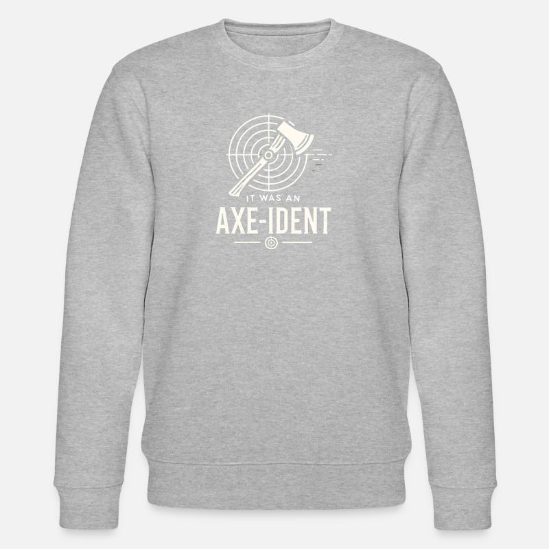 Es war ein Axt-ident - Stanley/Stella Unisex Bio-Sweatshirt CHANGER  - Grau meliert