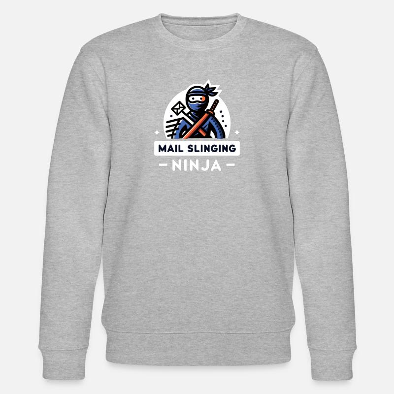 Postwurfsendung Ninja - Stanley/Stella Unisex Bio-Sweatshirt CHANGER  - Grau meliert