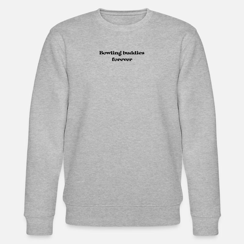 Bowling - Bowling buddies forever - Stanley/Stella Unisex Bio-Sweatshirt CHANGER - Grau meliert