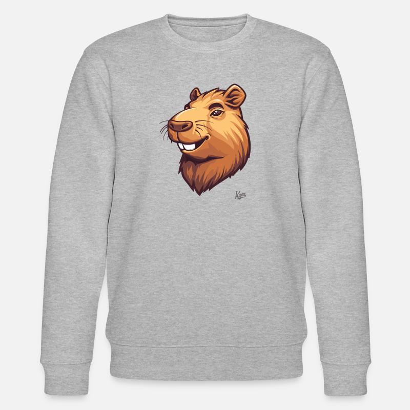 Le drôle et joli capybara - Sweat bio CHANGER Stanley/Stella Unisexe - gris chiné