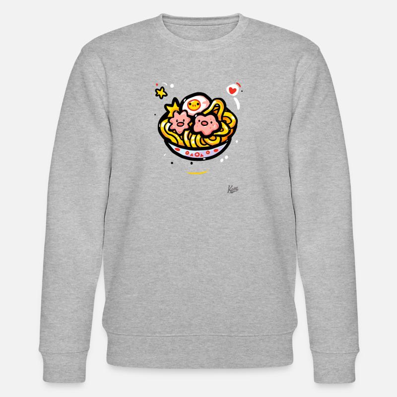 Kawaii Ramen Suppe - Stanley/Stella Unisex Bio-Sweatshirt CHANGER  - Grau meliert
