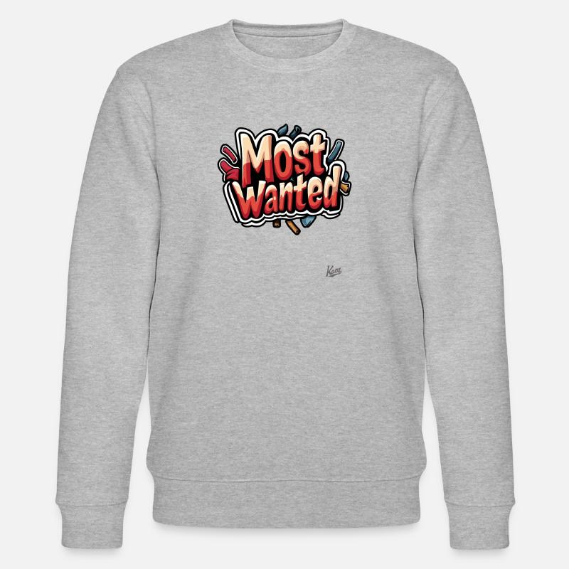 Most Wanted Graffiti - Stanley/Stella Unisex Bio-Sweatshirt CHANGER  - Grau meliert