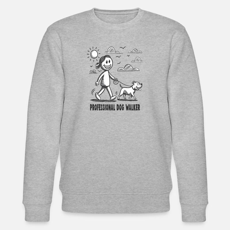 Pitbull Haustier Hunde Tierfreund - Stanley/Stella Unisex Bio-Sweatshirt CHANGER  - Grau meliert