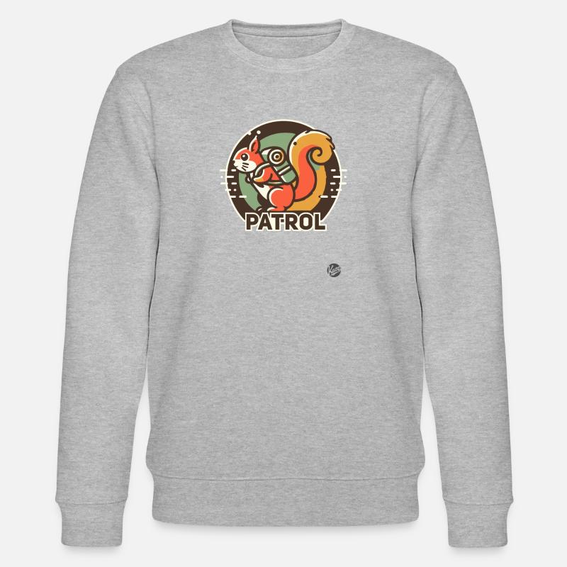 Waldpatrouille Camper Eichhörnchen - Stanley/Stella Unisex Bio-Sweatshirt CHANGER - Grau meliert