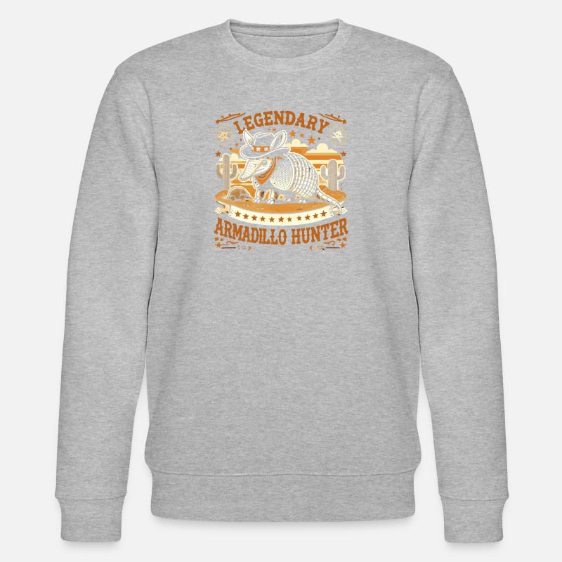 Legendärer Gürteltierjäger - Stanley/Stella Unisex Bio-Sweatshirt CHANGER  - Grau meliert