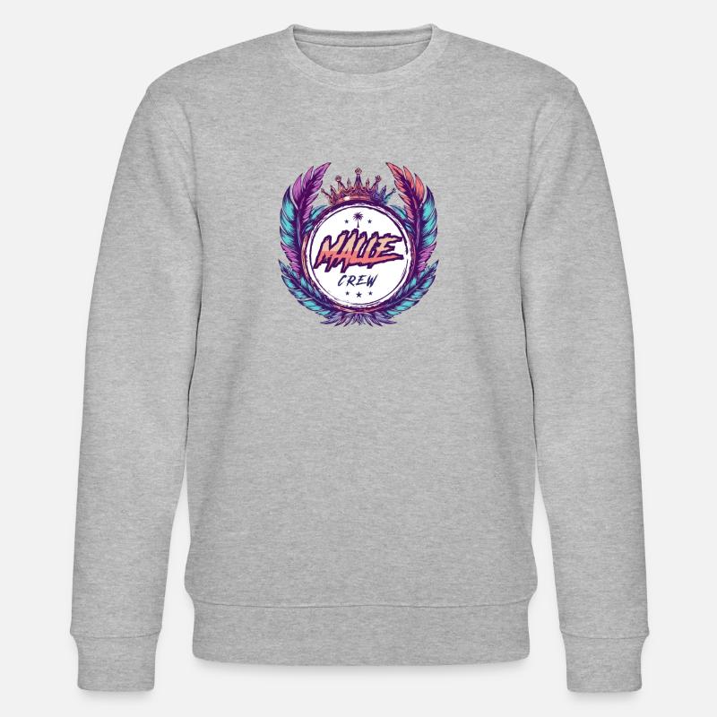 Malle Crew Bunt - Stanley/Stella Unisex Bio-Sweatshirt CHANGER  - Grau meliert