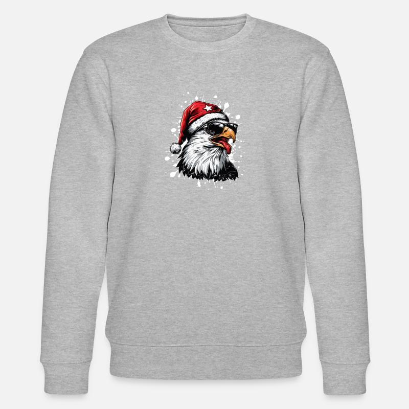 Aigle Noël Drôle - Sweat bio CHANGER Stanley/Stella Unisexe - gris chiné