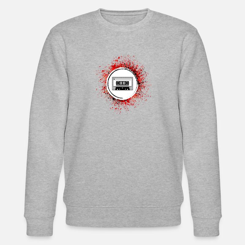 Kassette Symbol - Stanley/Stella Unisex Bio-Sweatshirt CHANGER  - Grau meliert