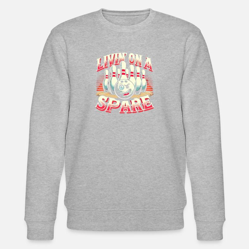 Leben auf Sparflamme - Stanley/Stella Unisex Bio-Sweatshirt CHANGER  - Grau meliert