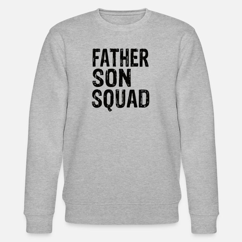 Father Son Squad - Stanley/Stella Unisex Bio-Sweatshirt CHANGER  - Grau meliert