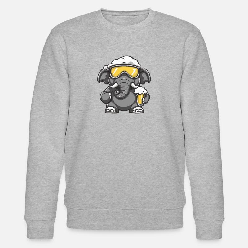 Mammut Apres Ski Bier - Stanley/Stella Unisex Bio-Sweatshirt CHANGER  - Grau meliert