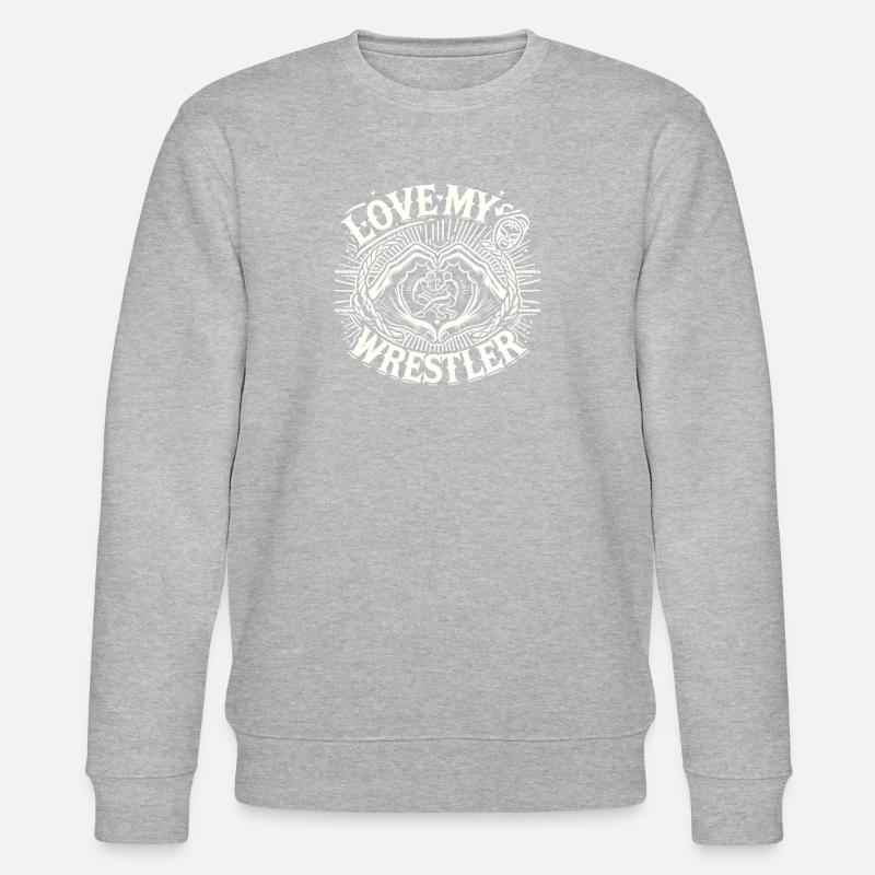 Liebe meinen Ringer - Stanley/Stella Unisex Bio-Sweatshirt CHANGER  - Grau meliert