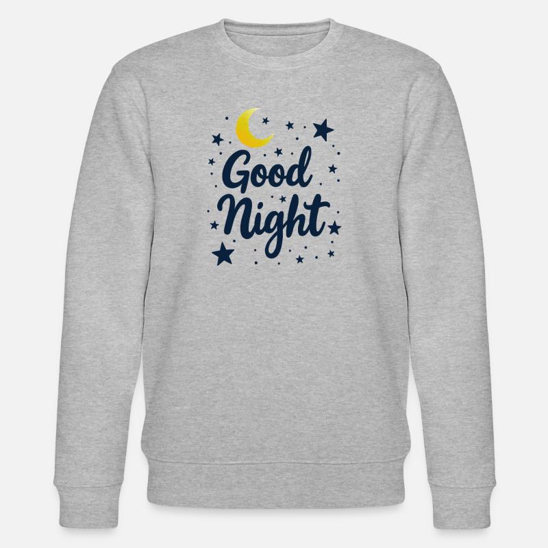 Good Night Träumer Cozy Look - Stanley/Stella Unisex Bio-Sweatshirt CHANGER  - Grau meliert