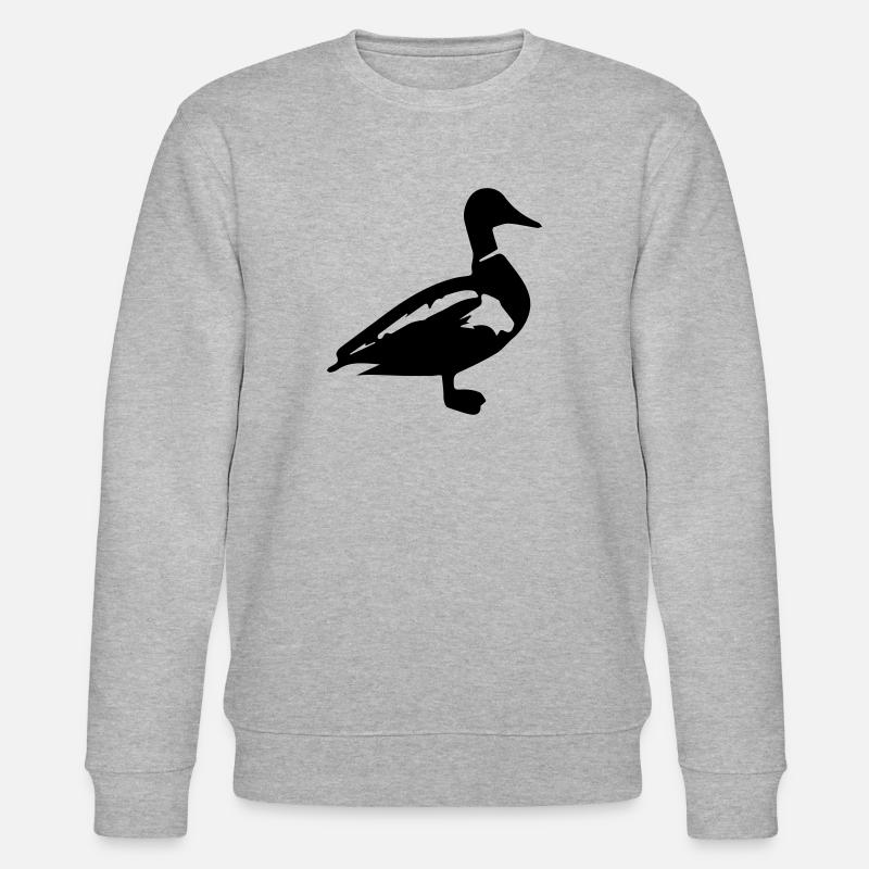 Canard canard colvert - Sweat bio CHANGER Stanley/Stella Unisexe - gris chiné