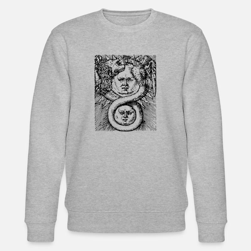 Alchemistisches Enigma - Stanley/Stella Unisex Bio-Sweatshirt CHANGER  - Grau meliert