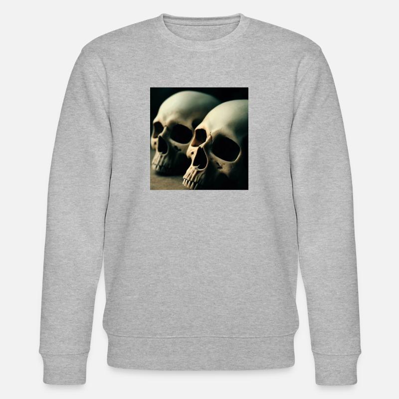 Toten kopf disgn - Stanley/Stella Unisex Bio-Sweatshirt CHANGER  - Grau meliert