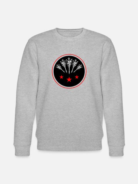 Darts Team Darts Icon - Stanley/Stella CHANGER Unisex Organic Sweatshirt - heather grey