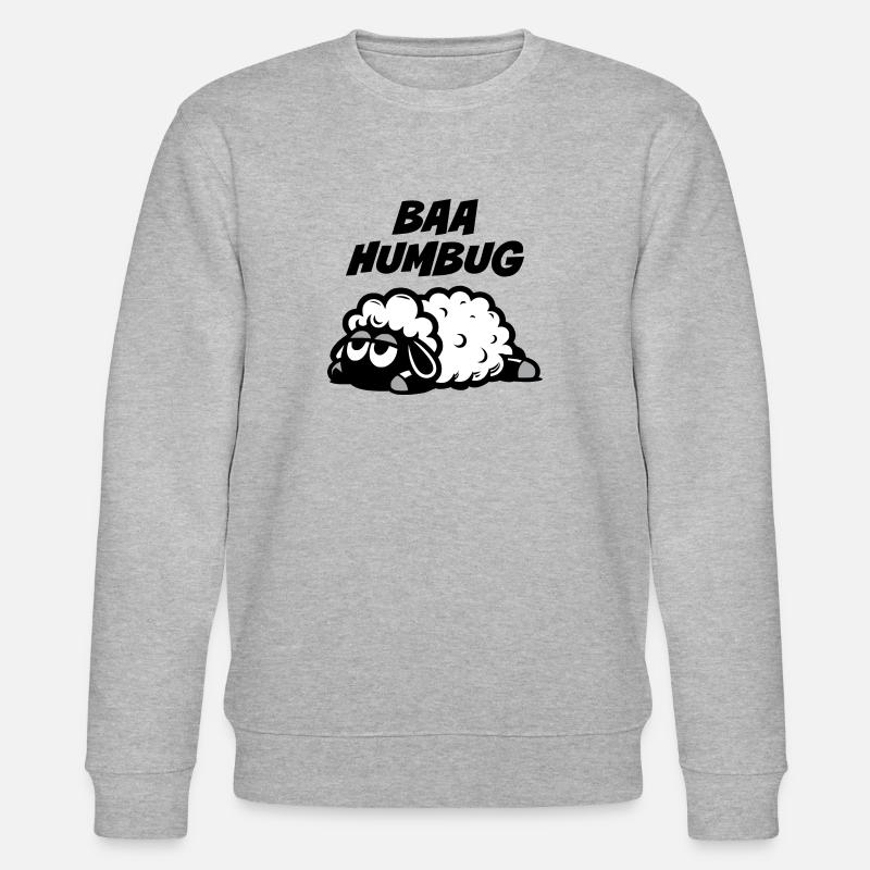 Baa Humbug - Stanley/Stella Unisex Bio-Sweatshirt CHANGER  - Grau meliert