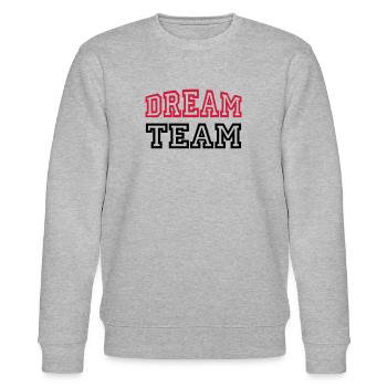 Dream Team - Sweat bio CHANGER Stanley/Stella Unisexe - gris chiné - Devant - Nik (191cm) & Marisol (170cm)