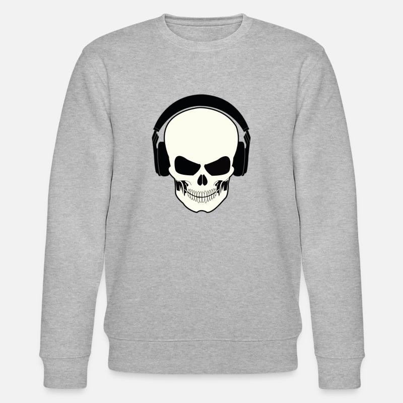 Schädel und Helm - Stanley/Stella Unisex Bio-Sweatshirt CHANGER - Grau meliert