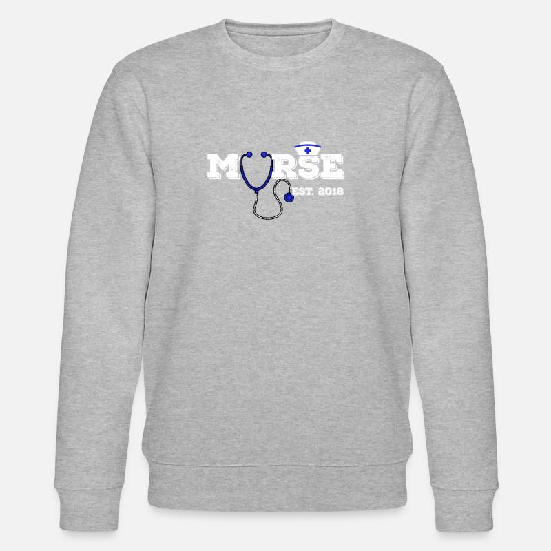 Murse est. 2018 Infirmière - Sweat bio CHANGER Stanley/Stella Unisexe - gris chiné