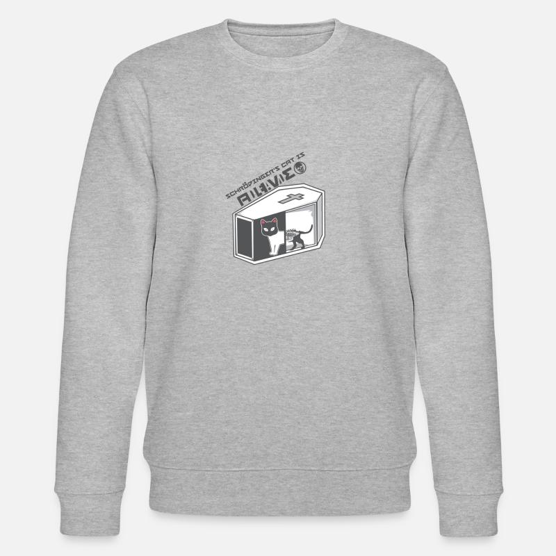 Schroedingers Katze - Stanley/Stella Unisex Bio-Sweatshirt CHANGER  - Grau meliert