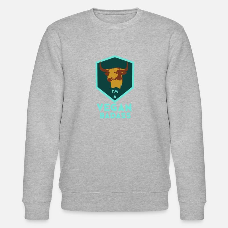 Je suis un vegan difficile - Sweat bio CHANGER Stanley/Stella Unisexe - gris chiné