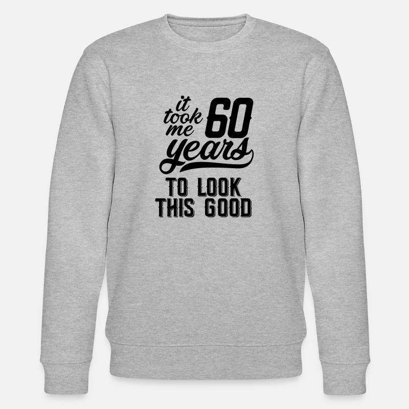 60 Jahre - Stanley/Stella Unisex Bio-Sweatshirt CHANGER  - Grau meliert