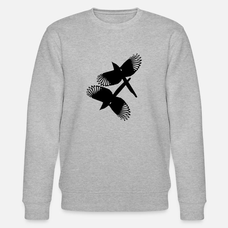 oiseaux de pie - Sweat bio CHANGER Stanley/Stella Unisexe - gris chiné