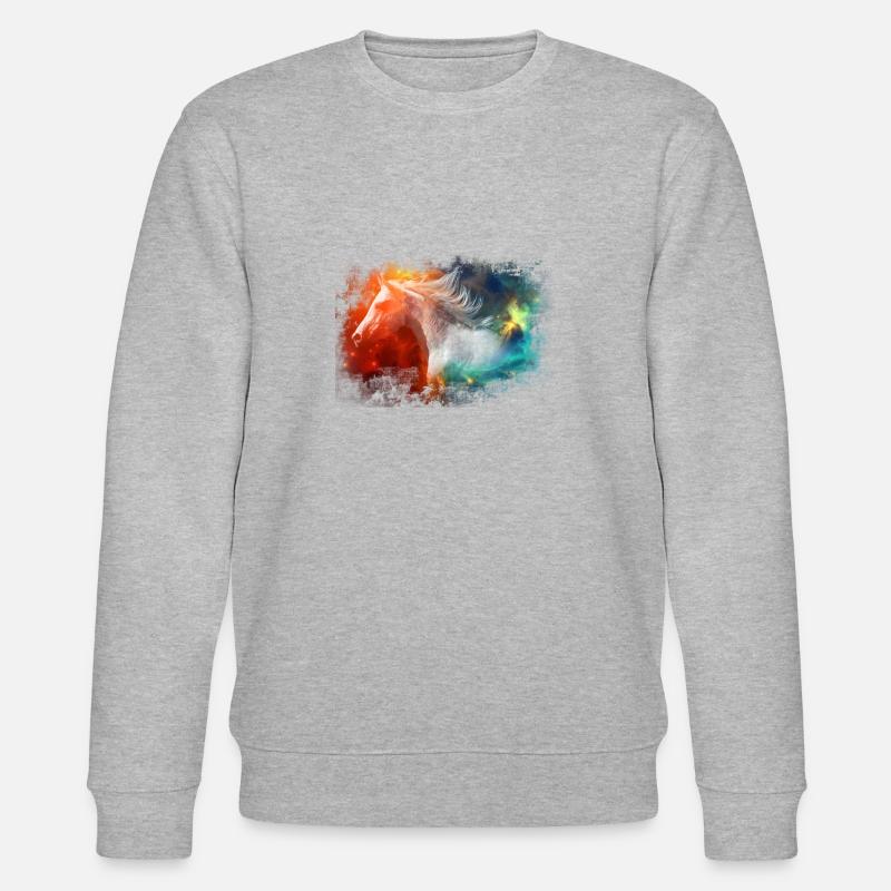Cheval - Sweat bio CHANGER Stanley/Stella Unisexe - gris chiné