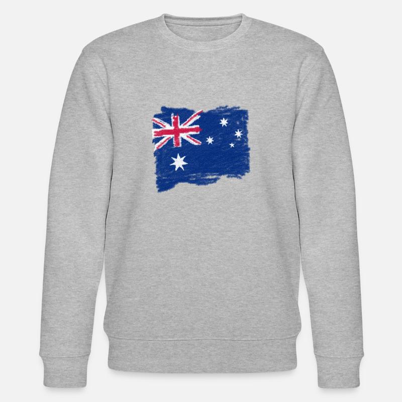 Drapeau de l'Australie - Sweat bio CHANGER Stanley/Stella Unisexe - gris chiné