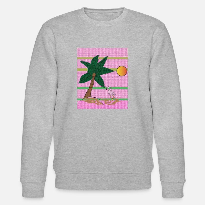 Flamant des îles - Sweat bio CHANGER Stanley/Stella Unisexe - gris chiné