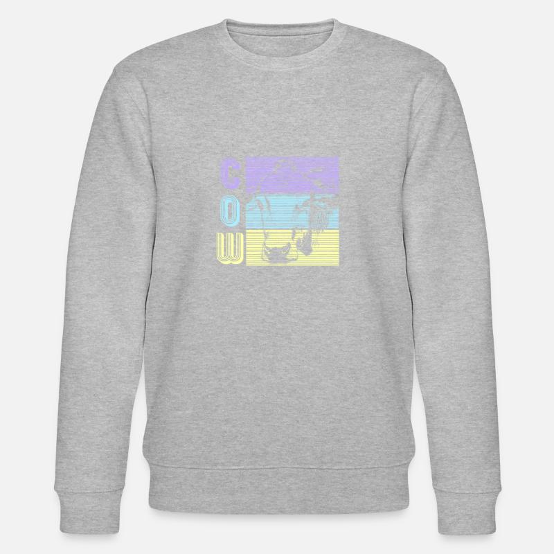 Kuh - Stanley/Stella Unisex Bio-Sweatshirt CHANGER  - Grau meliert