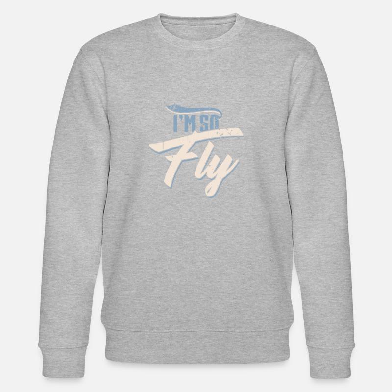 Airplane pilot vacation flying pilot - Stanley/Stella CHANGER Unisex Organic Sweatshirt - heather grey