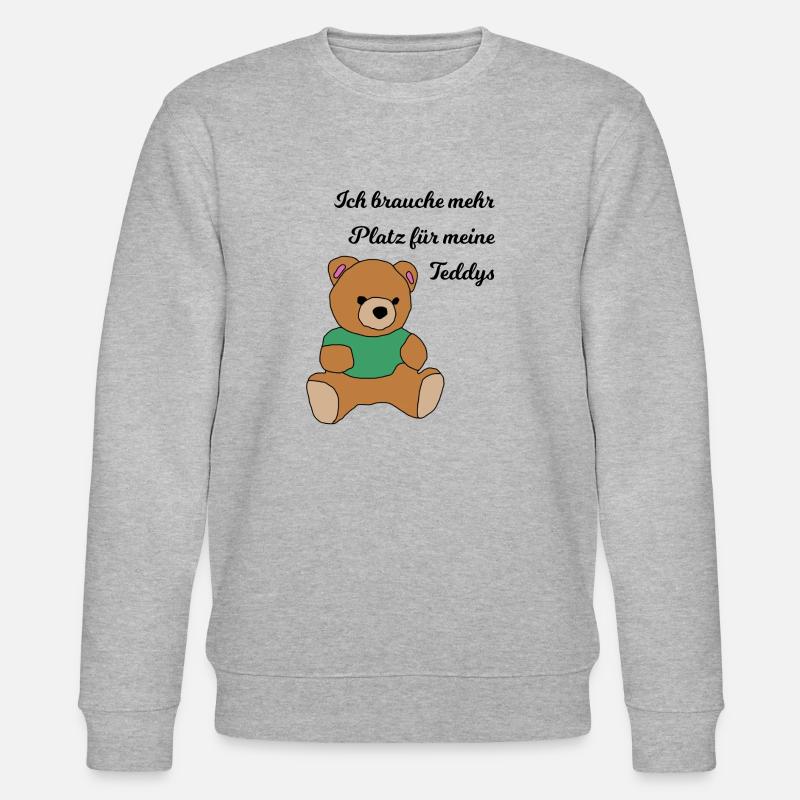 Teddybär - Stanley/Stella Unisex Bio-Sweatshirt CHANGER  - Grau meliert