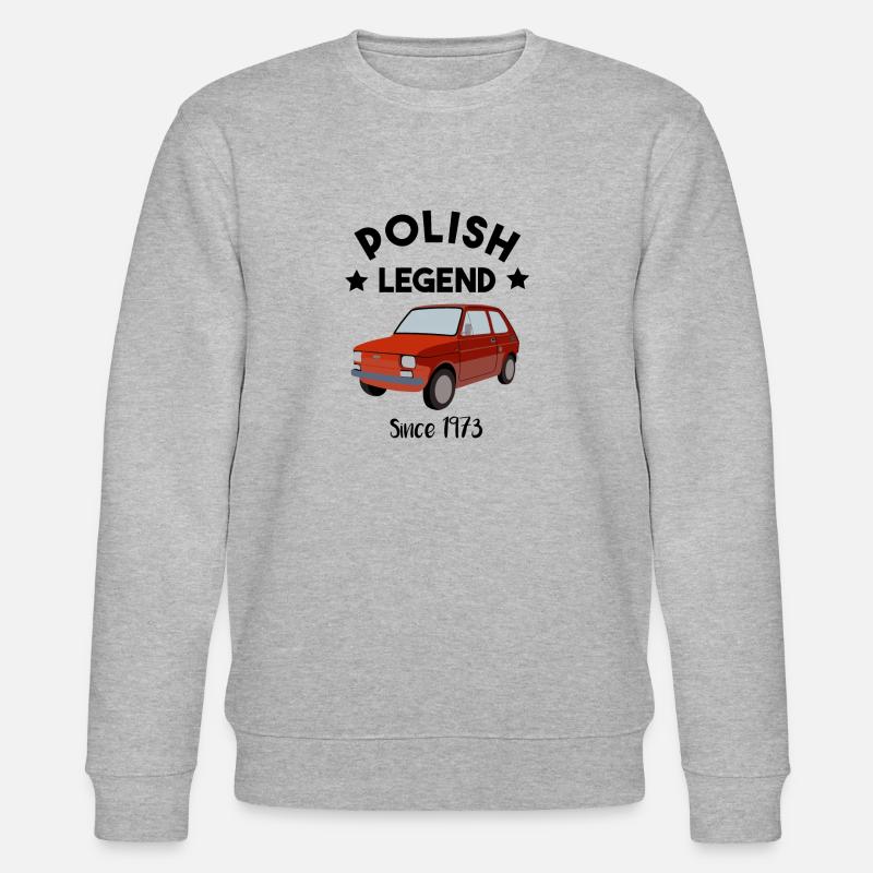 Légende polonaise - Maluch - 126p - oldtimer - Sweat bio CHANGER Stanley/Stella Unisexe - gris chiné