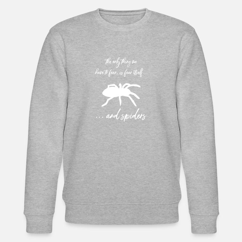 Araignée - Araignées - Araignée Propriétaire - Drôle - Sweat bio CHANGER Stanley/Stella Unisexe - gris chiné