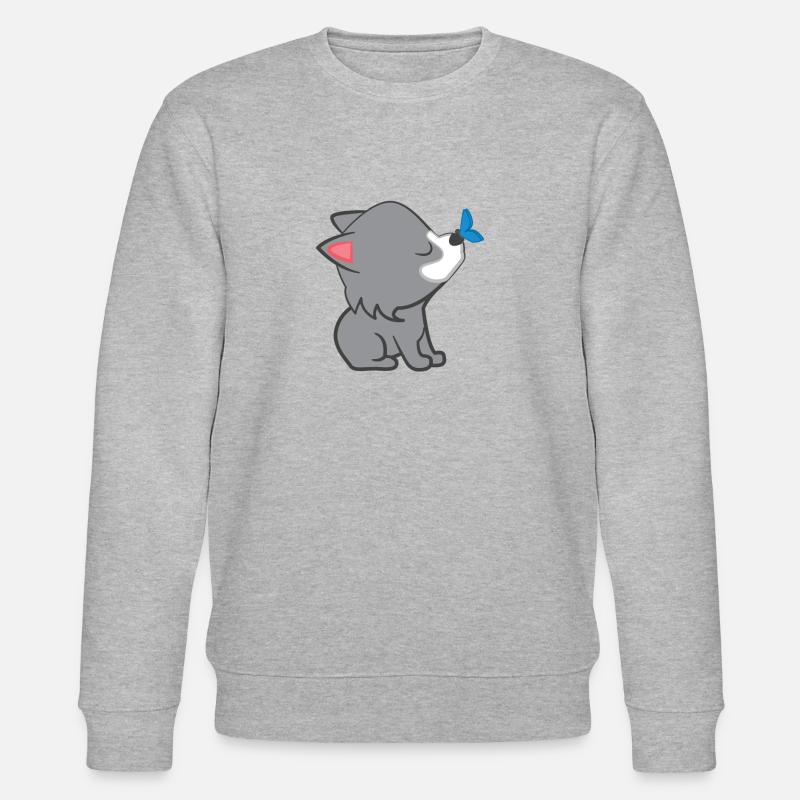 Wolf - Wolves - Wolffan - Wolf motive - Stanley/Stella CHANGER Unisex Organic Sweatshirt - heather grey