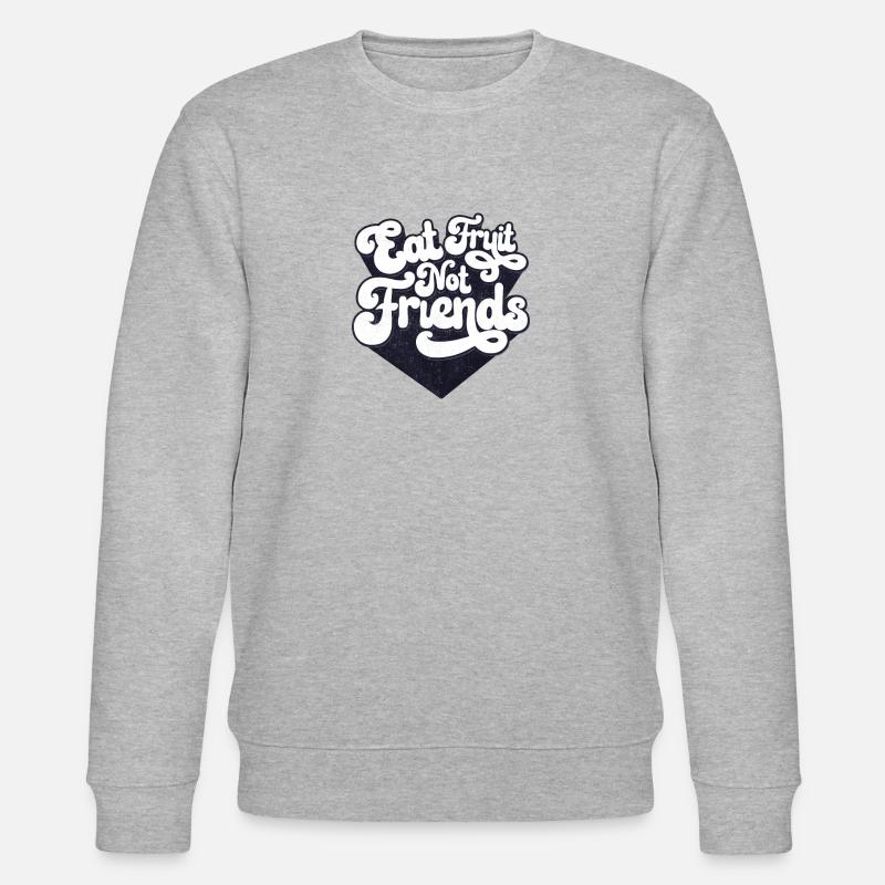 Essen Sie Früchte nicht Freunde - Stanley/Stella Unisex Bio-Sweatshirt CHANGER  - Grau meliert