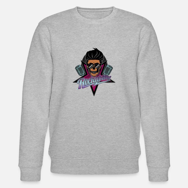 Rockabilly Forever - Stanley/Stella Unisex Bio-Sweatshirt CHANGER  - Grau meliert