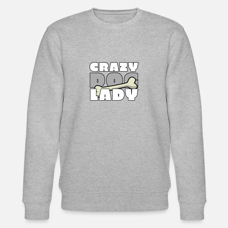 Dame de chien folle - Sweat bio CHANGER Stanley/Stella Unisexe - gris chiné