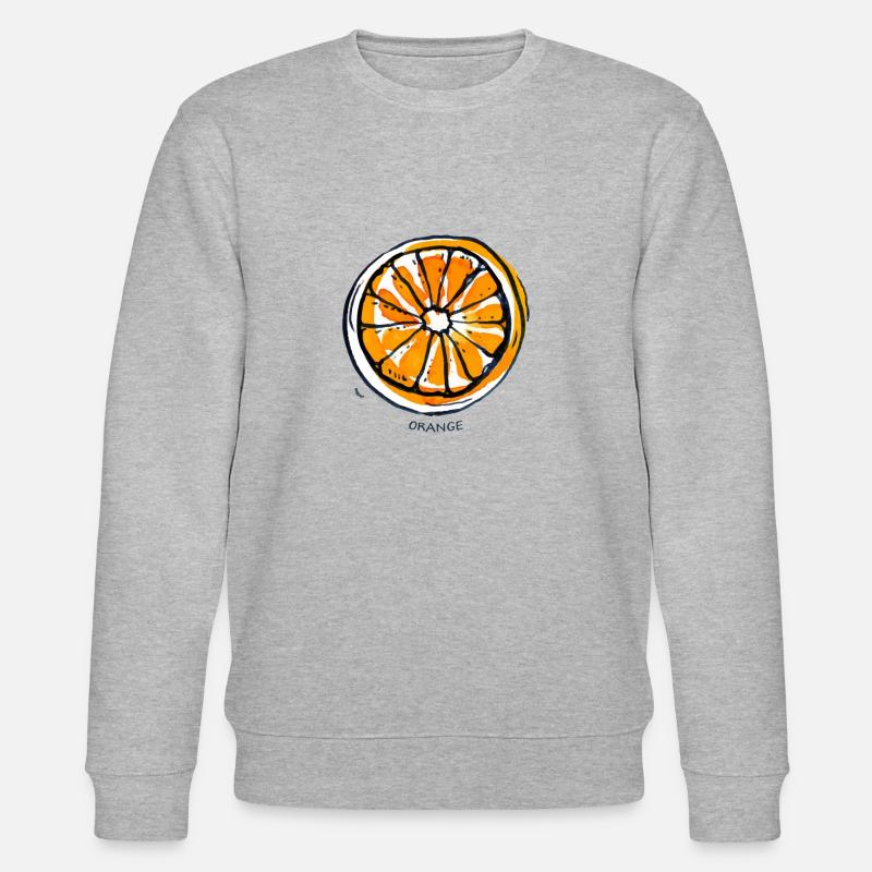 Orange Fruit Fruit Fruit - Stanley/Stella CHANGER Unisex Organic Sweatshirt - heather grey