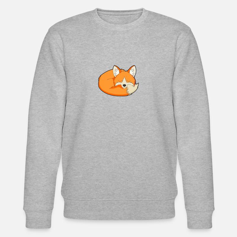 Sleeping fox - Stanley/Stella CHANGER Unisex Organic Sweatshirt - heather grey