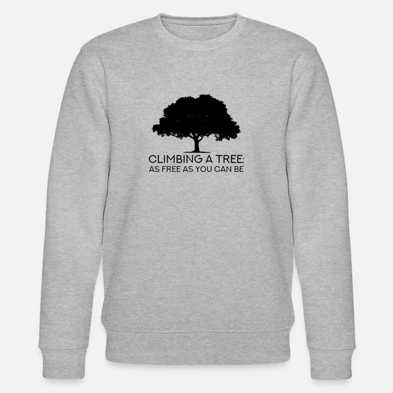 tree climbing - Stanley/Stella CHANGER Unisex Organic Sweatshirt - heather grey