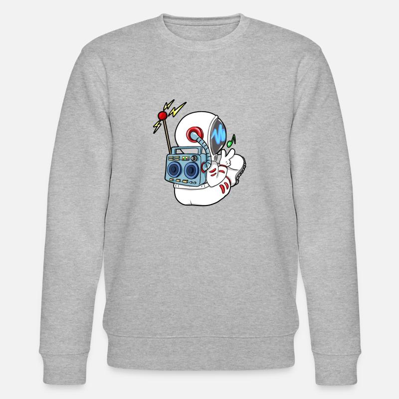 Astronaut Weltall - Stanley/Stella Unisex Bio-Sweatshirt CHANGER  - Grau meliert